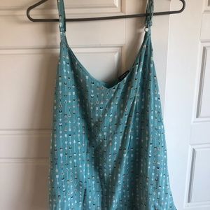 Baby Blue Flowy Tank top